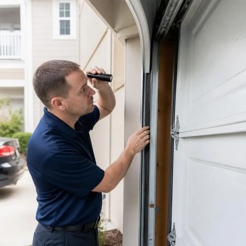 Off Track Door Repair in Titusville